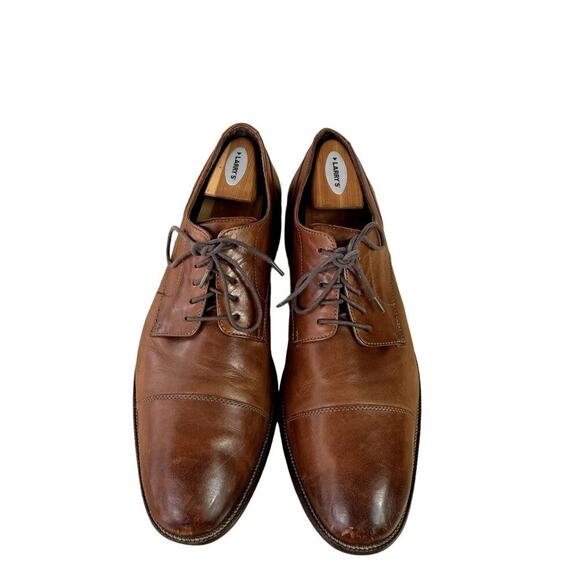 Cole Haan Shoes Mens 13 M Brown Benton Oxford Cap Toe Dressy Casual Lace Up - Picture 2 of 13